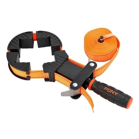 PONY Band Clamp, 1000 lb Clamping, 15 ft Max Opening Size, PVC Body, Orange Body 1225